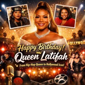 Queen Latifah celebrating her birthday as a hip-hop pioneer and Hollywood actress