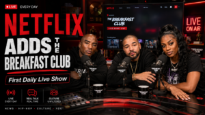 Netflix will stream The Breakfast Club live every weekday, bringing the hip-hop-rooted morning show to a global streaming audience.