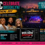 Promotional feature image celebrating BRIC’s Brooklyn cultural programming, BRIC Celebrate Brooklyn, Brooklyn Free Speech, and WorldWide Entertainment TV’s presence in BRIC programming since November 2025.