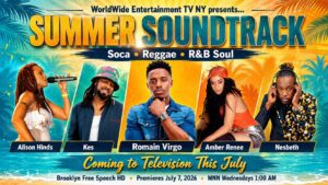 WWETV featuring Kes, Alison Hinds, Romain Virgo, Amber Renee, and Nesbeth.