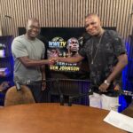 Ben Johnson standing inside the WWETV interview studio after recording an exclusive interview with WorldWide Entertainment TV.