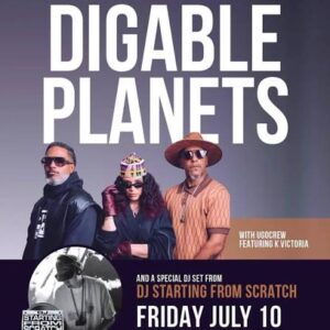 Digable Planets Toronto concert graphic for Phoenix Concert Theatre show.